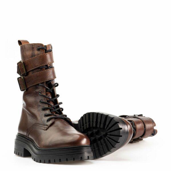 Bota cuero estilo militar en Acampada Shoes ref:5999