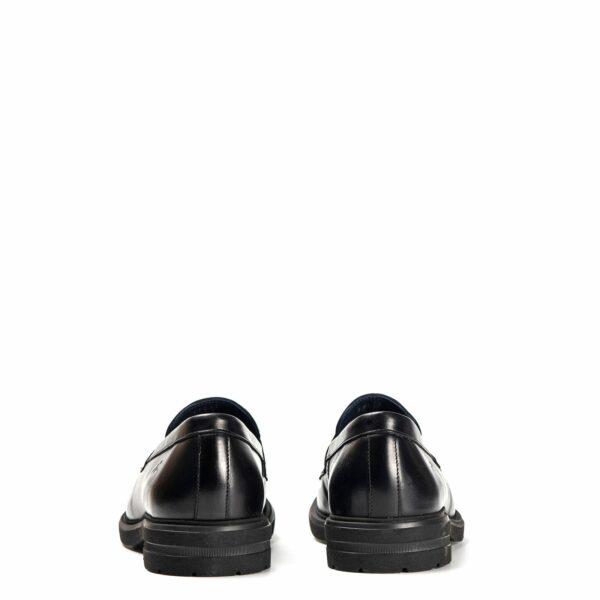 Mocasín negro de antifaz en Acampada Shoes ref: 2791