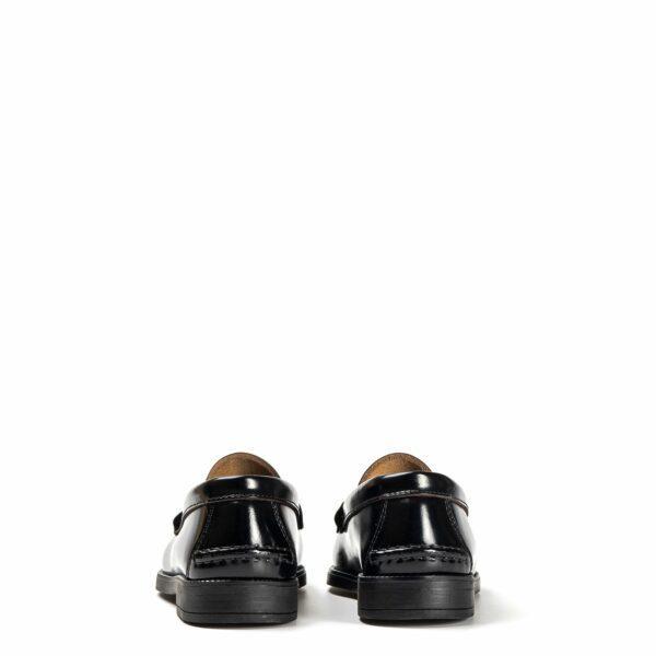 Mocasín negro antifaz en Acampada Shoes ref: 7016