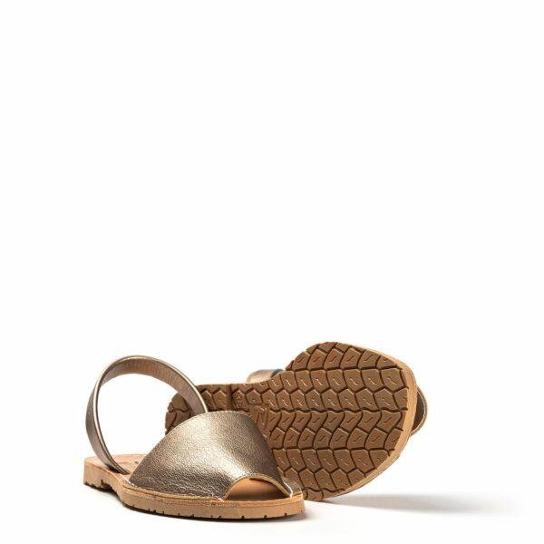 Sandalia menorquina bronce en Acampada Shoes ref: 7308
