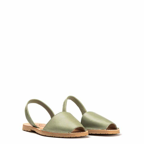 Sandalia menorquina verde en Acampada Shoes ref: 7309