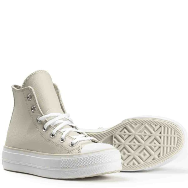 Sneakers Lift Platform Pearl Patch beig
